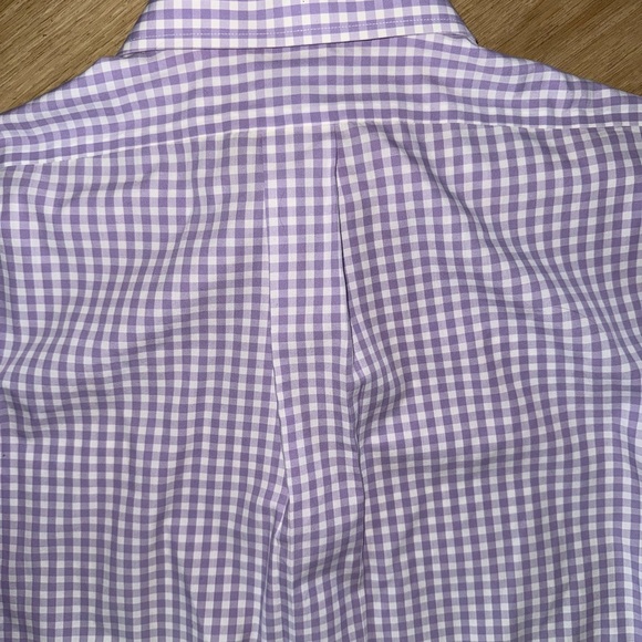 Brooks Brothers Lavender Checkered Button Down Shirt - Picture 5 of 5